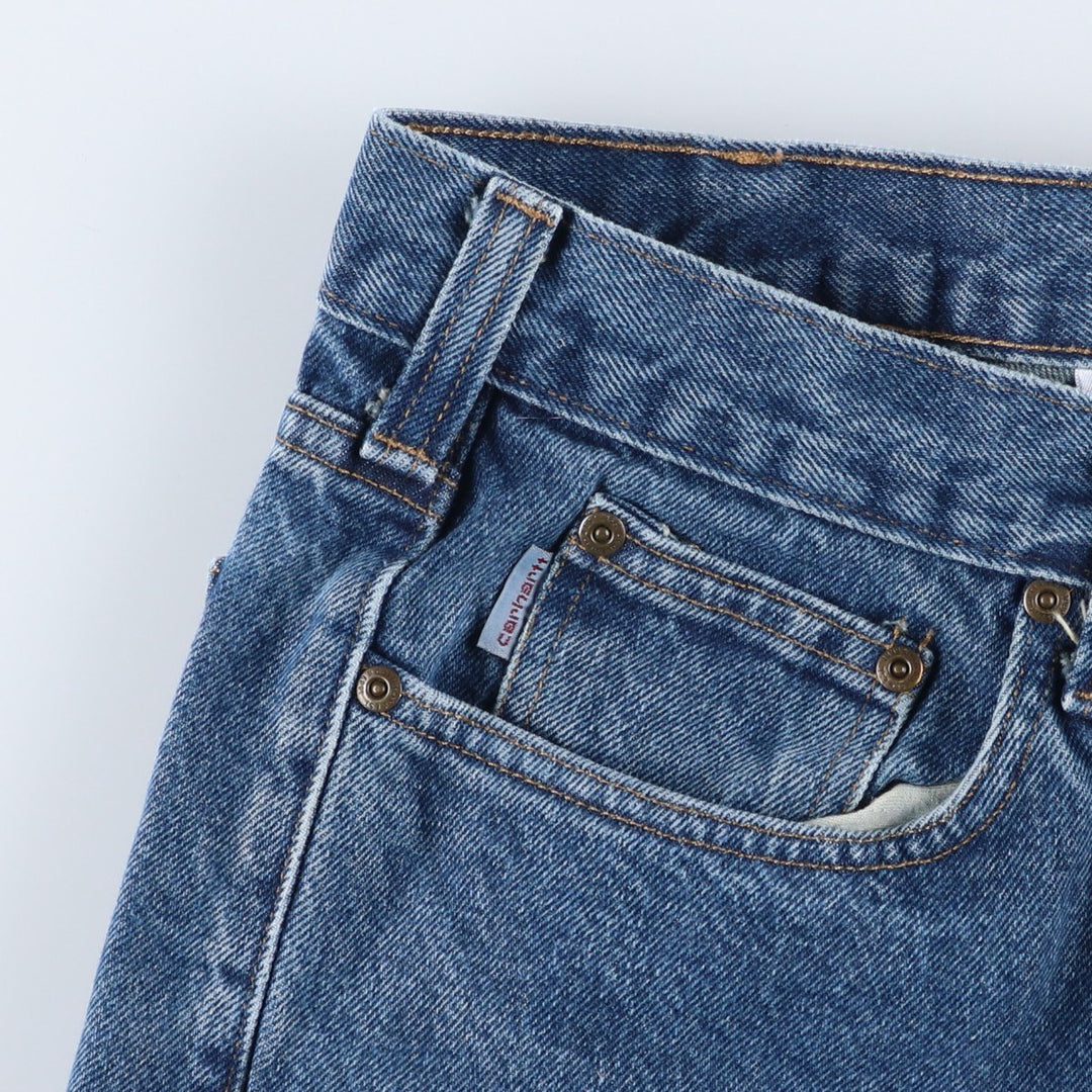 Carhartt Tapered Denim Pants for Men, W34 equivalent cotton blue type Vintage Second Hand
