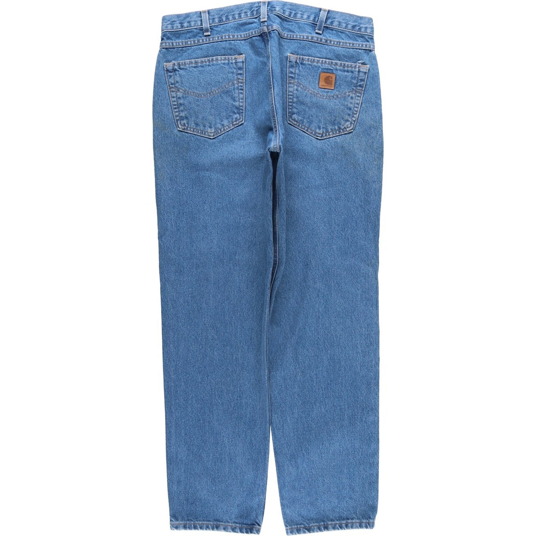 Carhartt Relaxed Fit Tapered Denim Pants for Men, W36 cotton blue type Vintage Second Hand