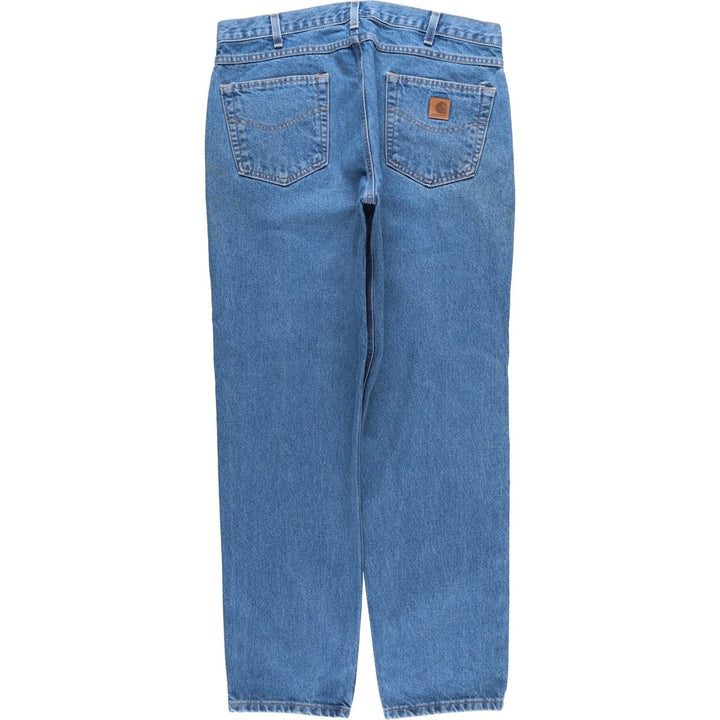 Carhartt Relaxed Fit Tapered Denim Pants for Men, W36 cotton blue type Vintage Second Hand