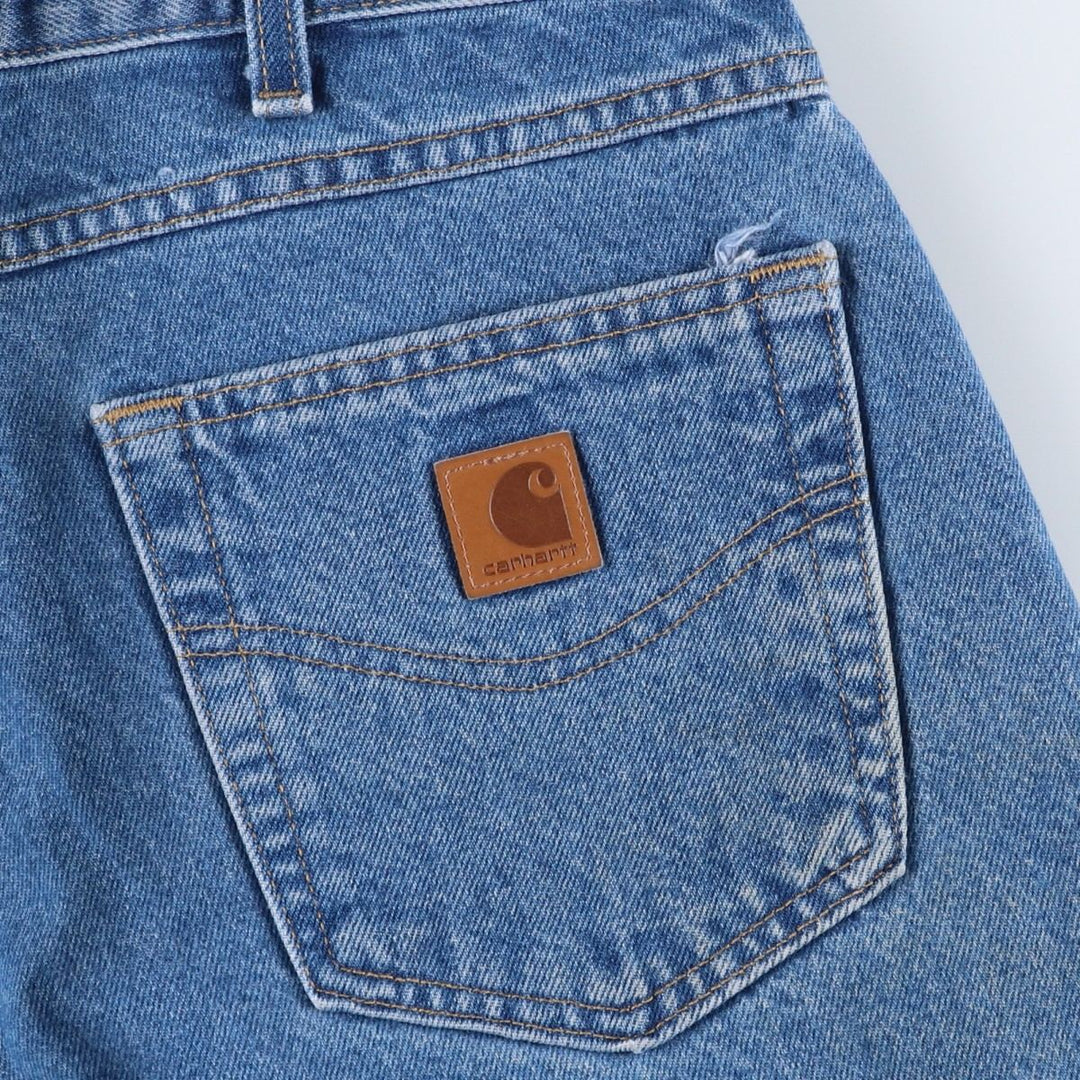Carhartt Relaxed Fit Tapered Denim Pants for Men, W36 cotton blue type Vintage Second Hand