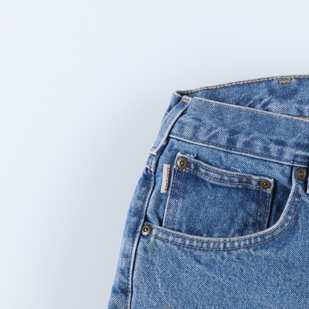 Carhartt Relaxed Fit Tapered Denim Pants for Men, W36 cotton blue type Vintage Second Hand