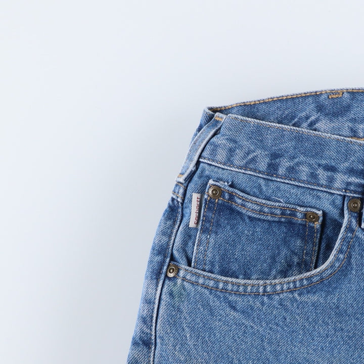 Carhartt Relaxed Fit Tapered Denim Pants for Men, W36 cotton blue type Vintage Second Hand