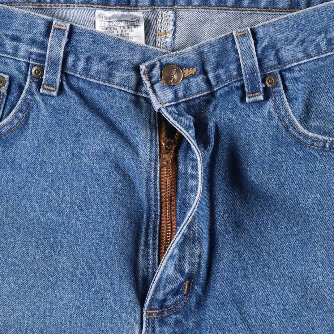 Carhartt Relaxed Fit Tapered Denim Pants for Men, W36 cotton blue type Vintage Second Hand