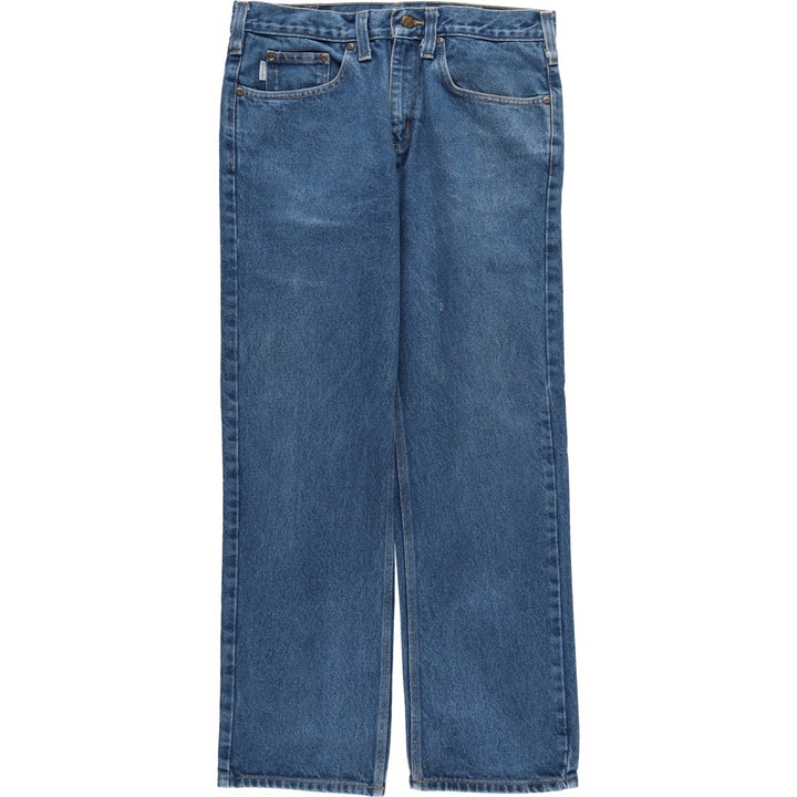 Carhartt Tapered Denim Pants for Men, W33 equivalent unclear blue type Vintage Second Hand