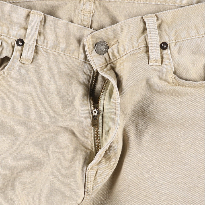Ralph Lauren POLO RALPH LAUREN men's tapered denim pants, size W37 cotton Beige type Vintage Second Hand