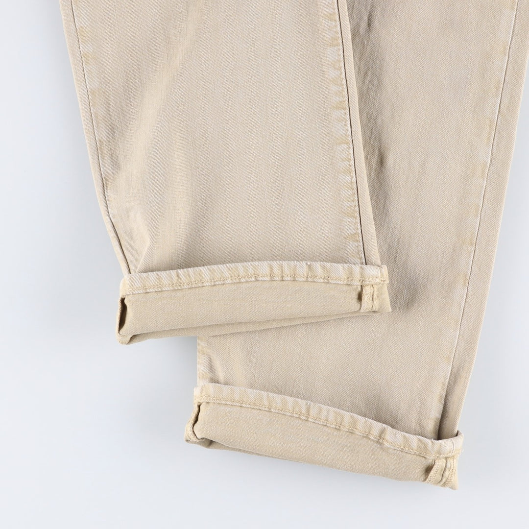 Ralph Lauren POLO RALPH LAUREN men's tapered denim pants, size W37 cotton Beige type Vintage Second Hand