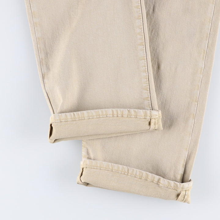 Ralph Lauren POLO RALPH LAUREN men's tapered denim pants, size W37 cotton Beige type Vintage Second Hand