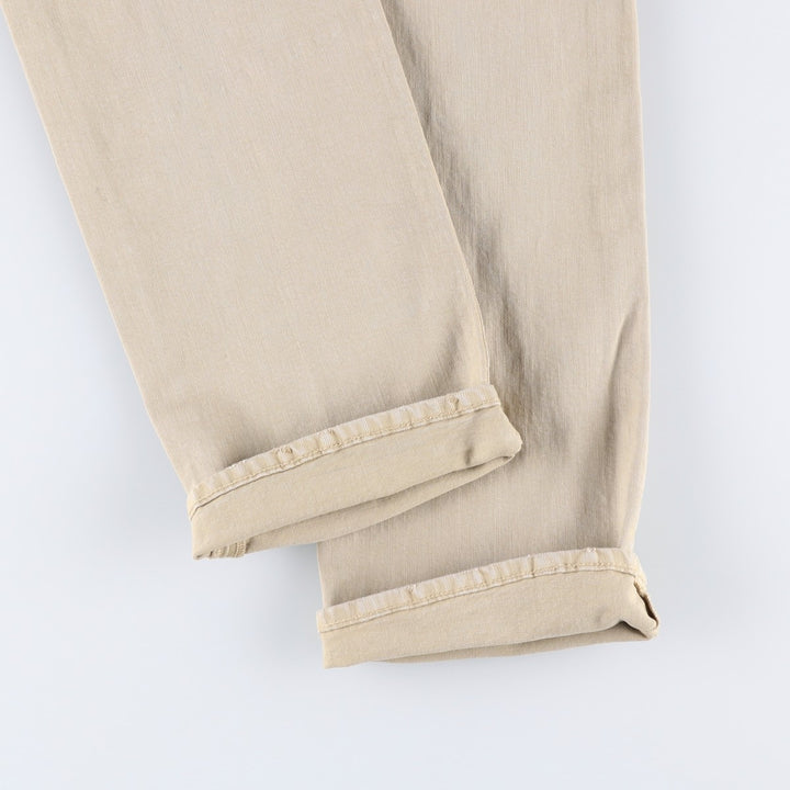Ralph Lauren POLO RALPH LAUREN men's tapered denim pants, size W37 cotton Beige type Vintage Second Hand