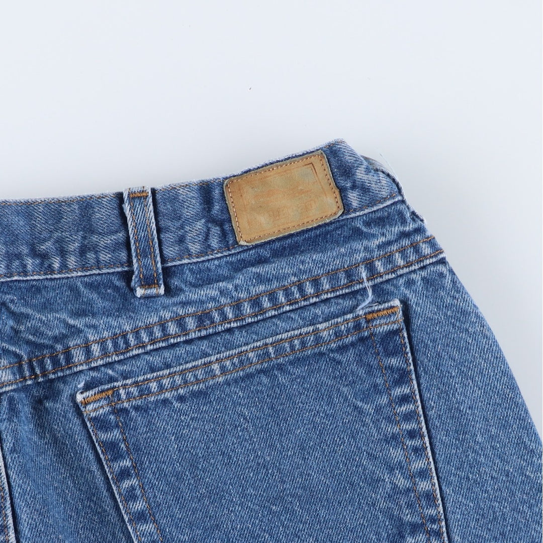 Vintage 80s-90'S LL Bean Tapered Denim Pants, Made in USA, Men's Size W34 (approx.) cotton blue type Vintage Second Hand