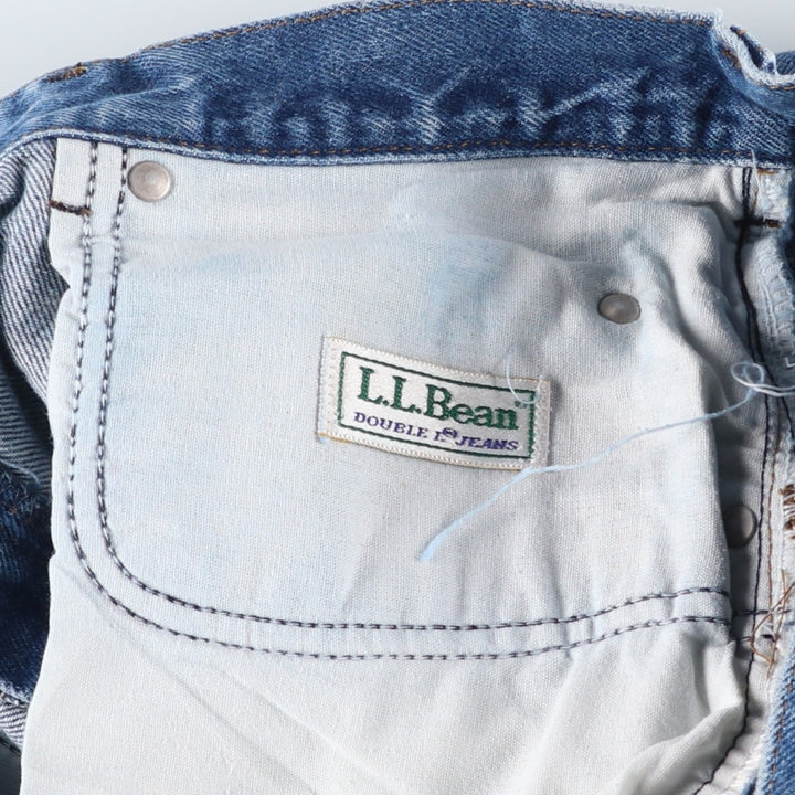 Vintage 80s-90'S LL Bean Tapered Denim Pants, Made in USA, Men's Size W34 (approx.) cotton blue type Vintage Second Hand