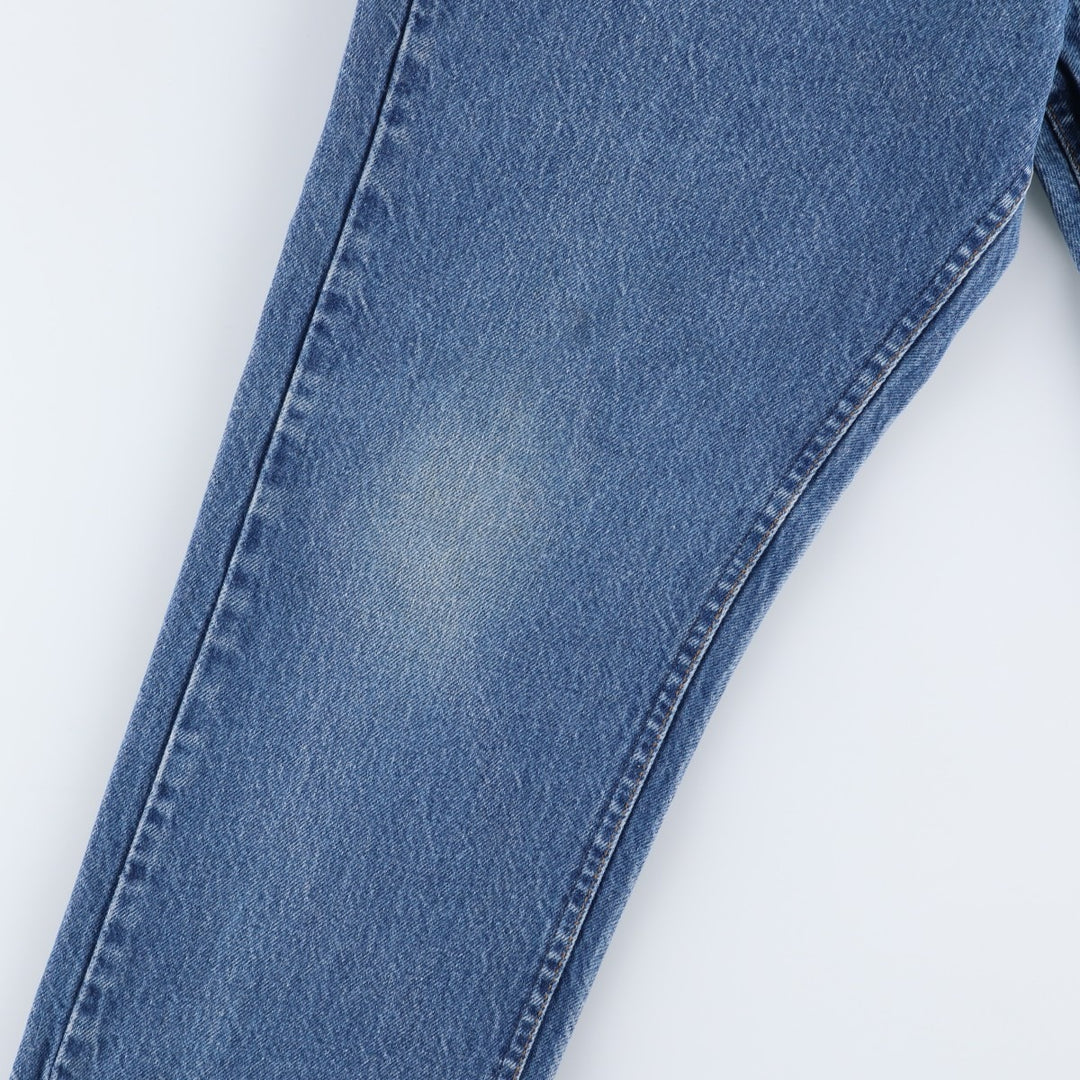 Vintage 80s-90'S LL Bean Tapered Denim Pants, Made in USA, Men's Size W34 (approx.) cotton blue type Vintage Second Hand