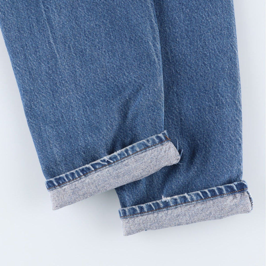 Vintage 80s-90'S LL Bean Tapered Denim Pants, Made in USA, Men's Size W34 (approx.) cotton blue type Vintage Second Hand