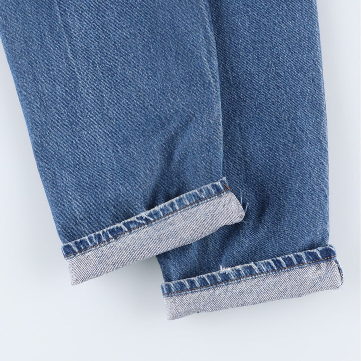 Vintage 80s-90'S LL Bean Tapered Denim Pants, Made in USA, Men's Size W34 (approx.) cotton blue type Vintage Second Hand