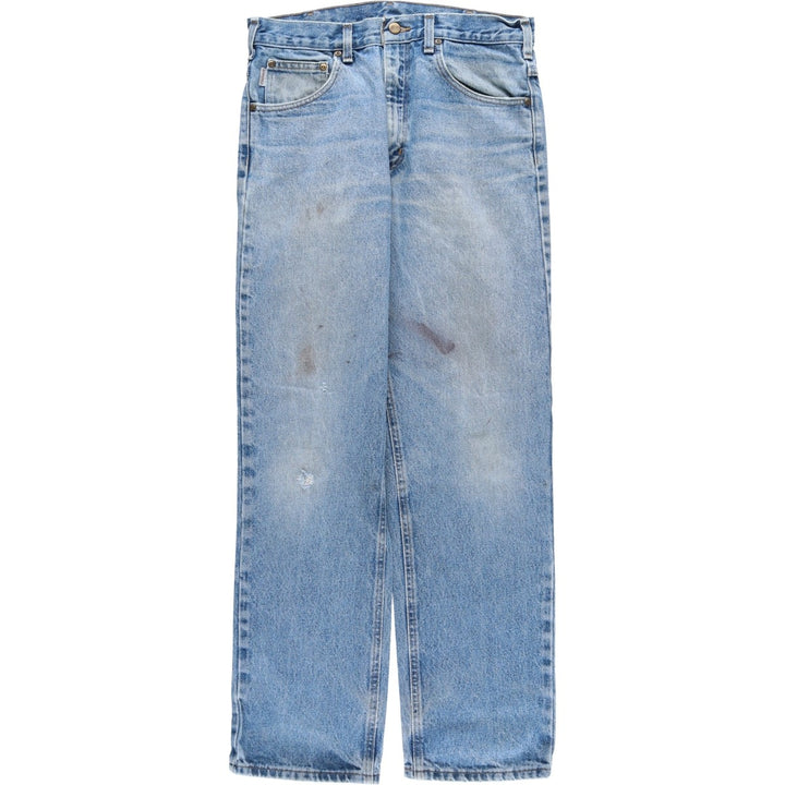 Carhartt Relaxed Fit Tapered Denim Pants for Men, W32 equivalent cotton blue type Vintage Second Hand