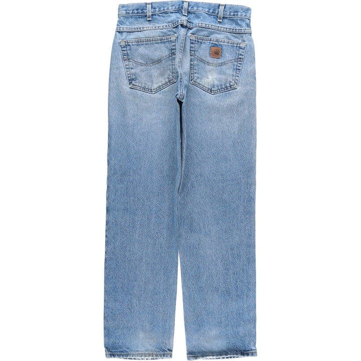 Carhartt Relaxed Fit Tapered Denim Pants for Men, W32 equivalent cotton blue type Vintage Second Hand