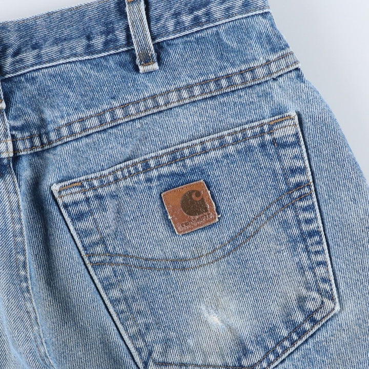 Carhartt Relaxed Fit Tapered Denim Pants for Men, W32 equivalent cotton blue type Vintage Second Hand