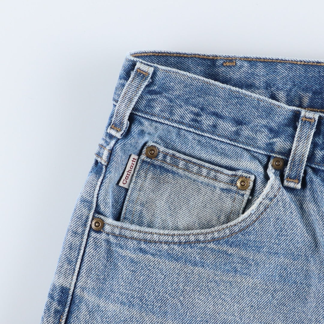 Carhartt Relaxed Fit Tapered Denim Pants for Men, W32 equivalent cotton blue type Vintage Second Hand