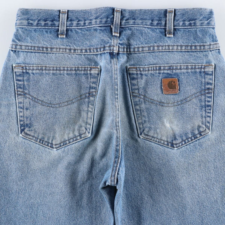 Carhartt Relaxed Fit Tapered Denim Pants for Men, W32 equivalent cotton blue type Vintage Second Hand