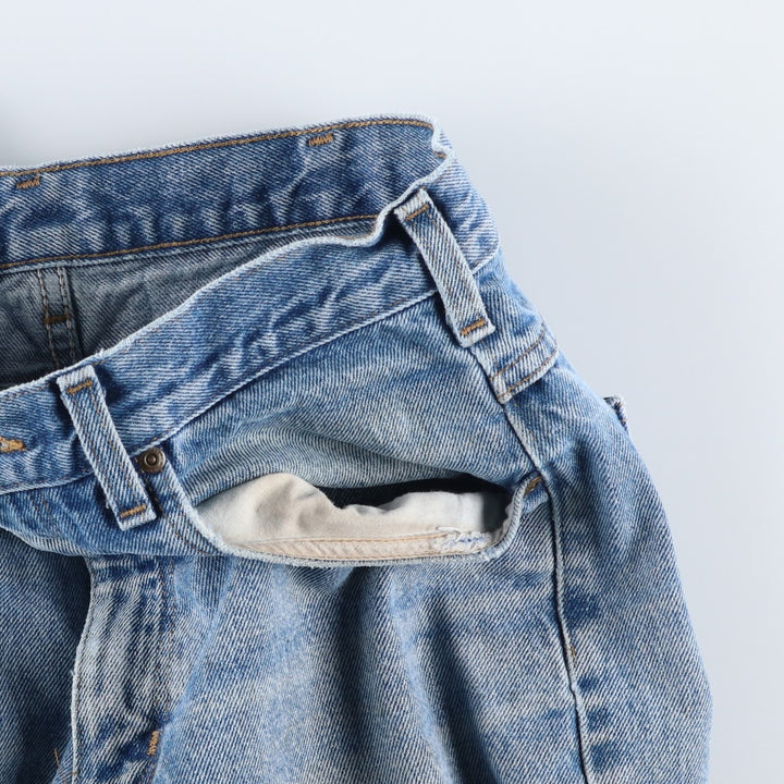 Carhartt Relaxed Fit Tapered Denim Pants for Men, W32 equivalent cotton blue type Vintage Second Hand
