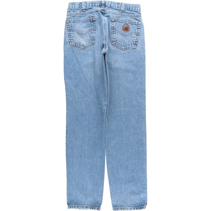 Carhartt Relaxed Fit Tapered Denim Pants for Men, W32 equivalent cotton blue type Vintage Second Hand
