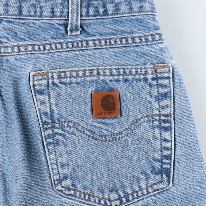 Carhartt Relaxed Fit Tapered Denim Pants for Men, W32 equivalent cotton blue type Vintage Second Hand
