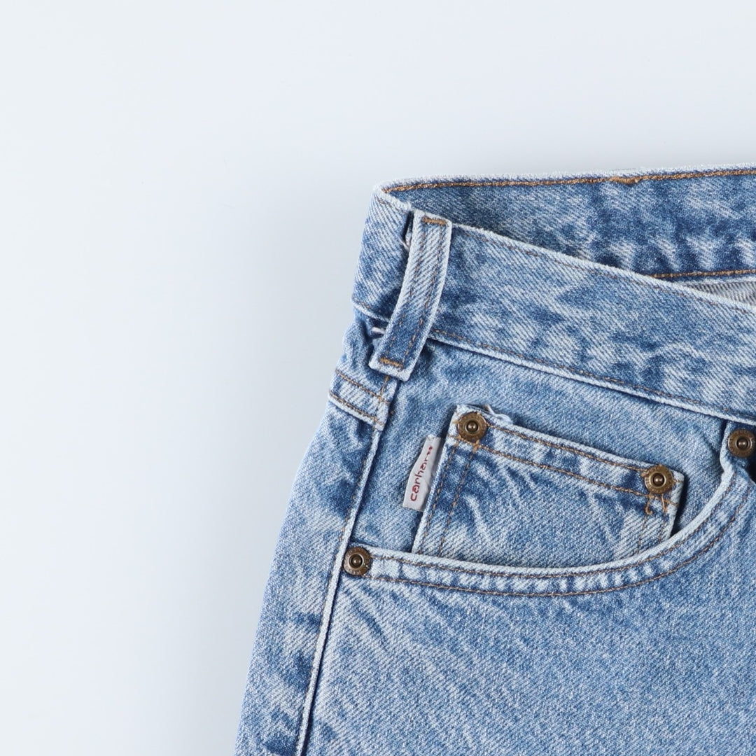 Carhartt Relaxed Fit Tapered Denim Pants for Men, W32 equivalent cotton blue type Vintage Second Hand