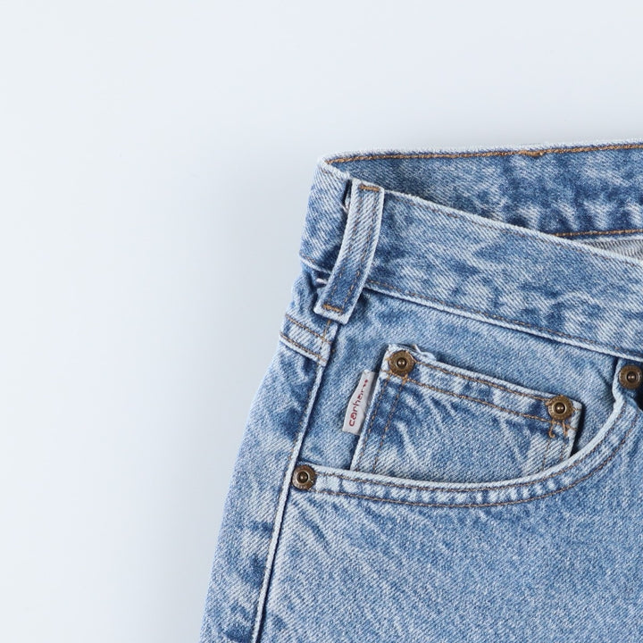 Carhartt Relaxed Fit Tapered Denim Pants for Men, W32 equivalent cotton blue type Vintage Second Hand