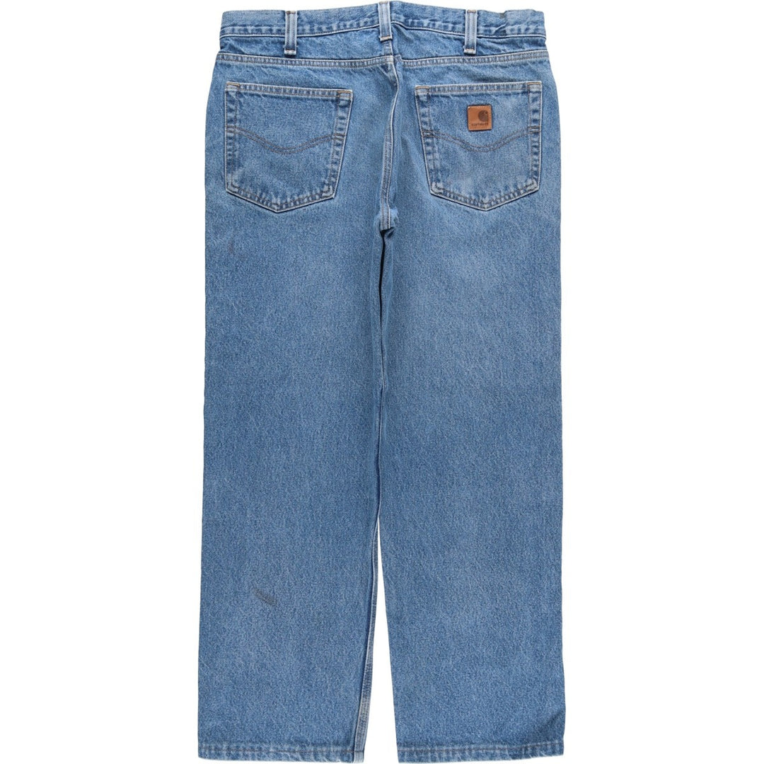 Carhartt Tapered Denim Pants for Men, W35 equivalent unclear blue type Vintage Second Hand