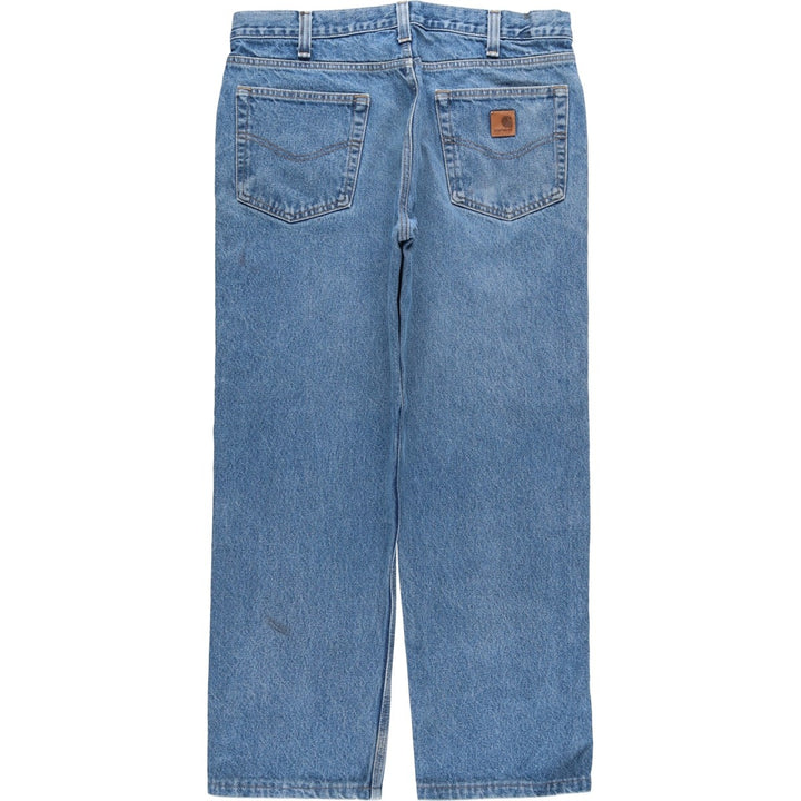 Carhartt Tapered Denim Pants for Men, W35 equivalent unclear blue type Vintage Second Hand