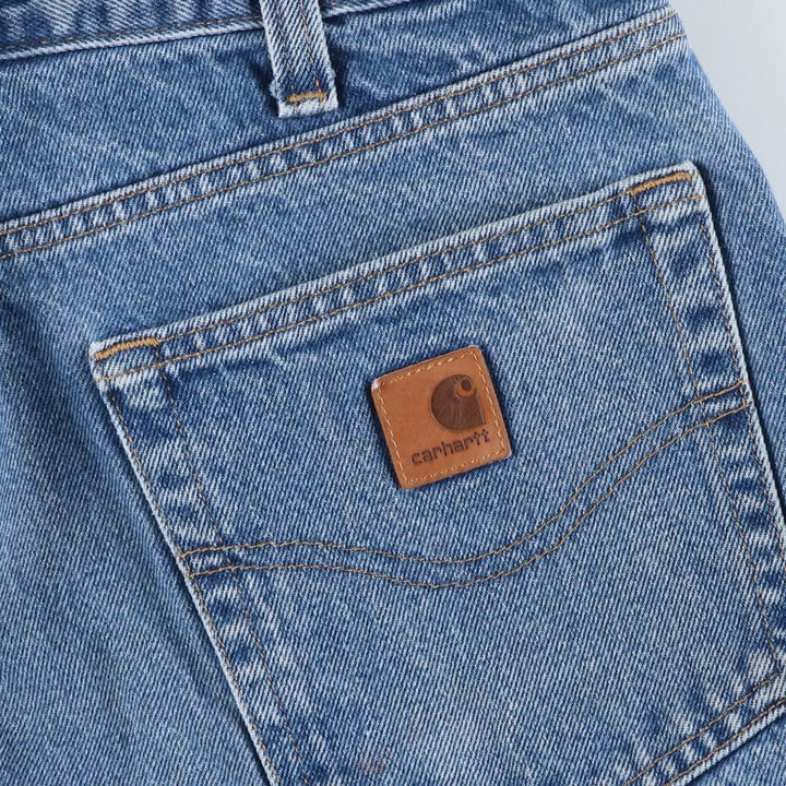 Carhartt Tapered Denim Pants for Men, W35 equivalent unclear blue type Vintage Second Hand