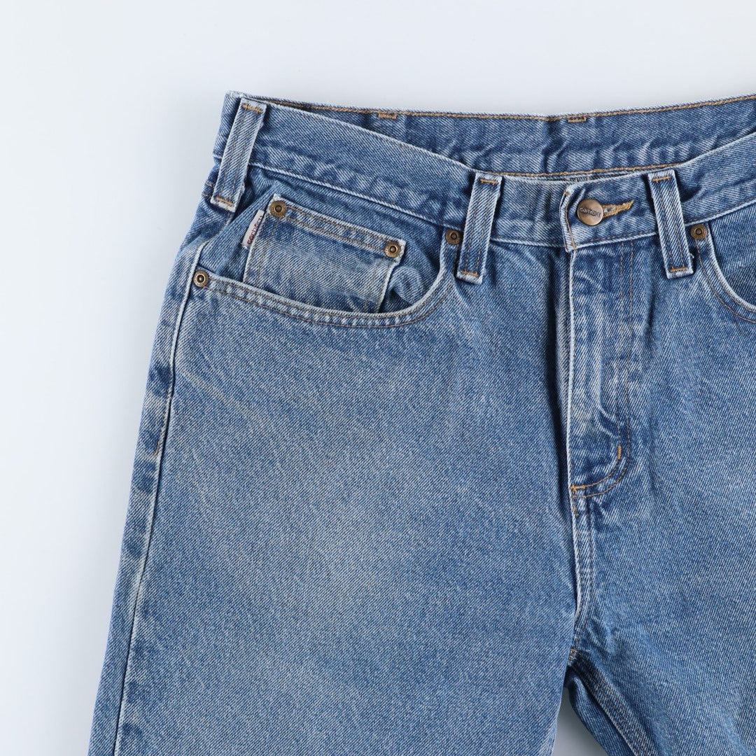 Carhartt Tapered Denim Pants for Men, W35 equivalent unclear blue type Vintage Second Hand
