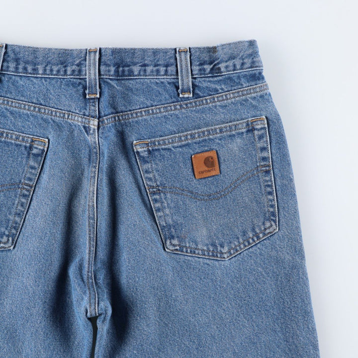 Carhartt Tapered Denim Pants for Men, W35 equivalent unclear blue type Vintage Second Hand