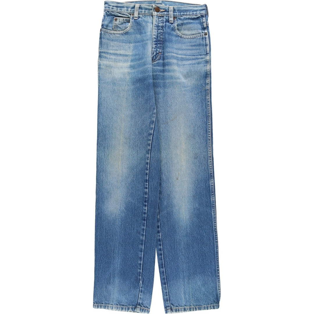 Vintage 1980'S Calvin Klein straight-leg denim pants, made in the USA, women's size L (w29). cotton blue type Vintage Second Hand