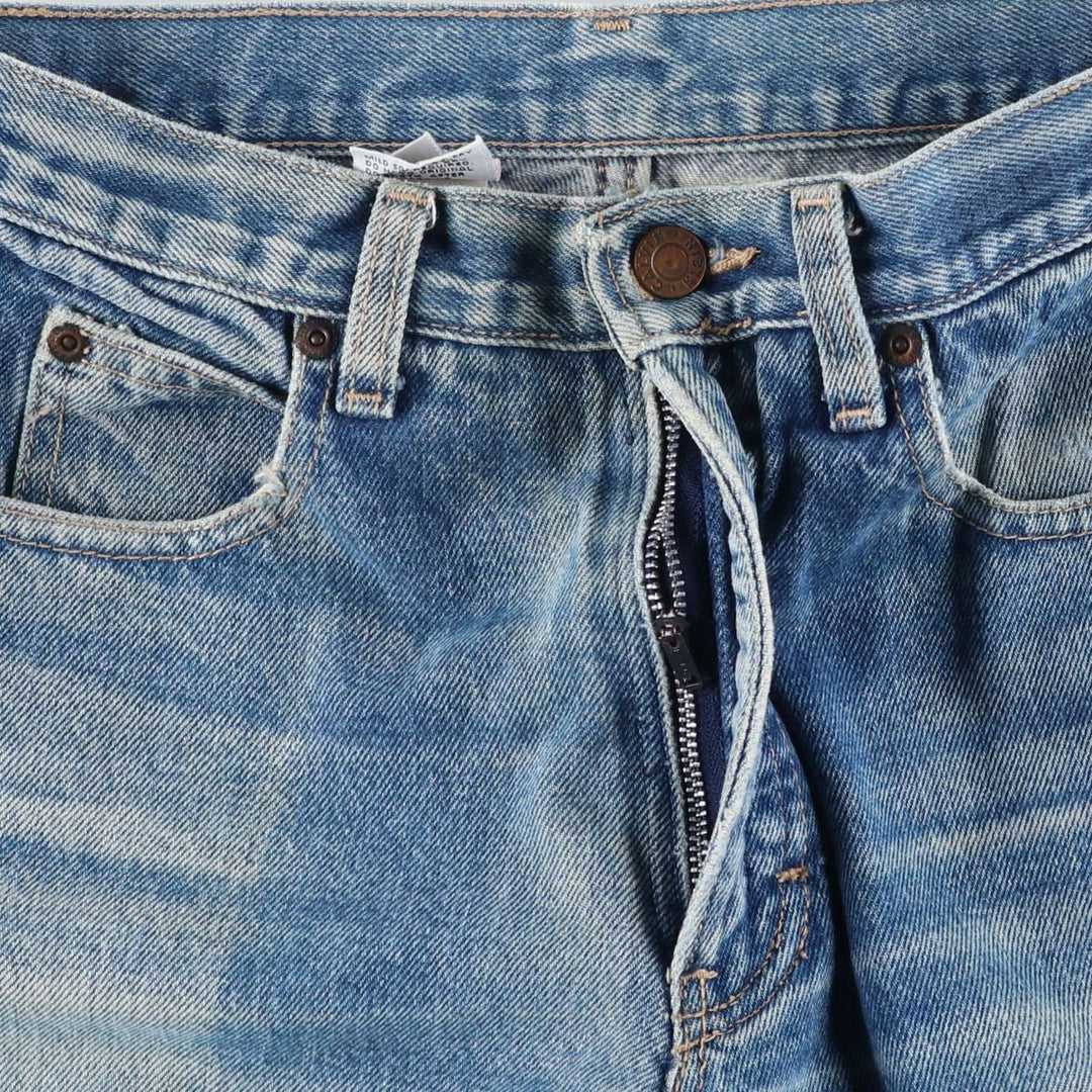 Vintage 1980'S Calvin Klein straight-leg denim pants, made in the USA, women's size L (w29). cotton blue type Vintage Second Hand