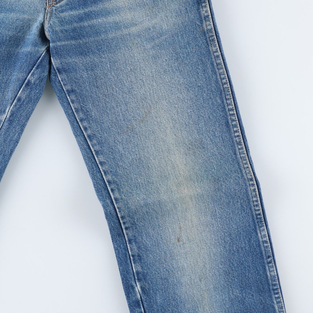 Vintage 1980'S Calvin Klein straight-leg denim pants, made in the USA, women's size L (w29). cotton blue type Vintage Second Hand