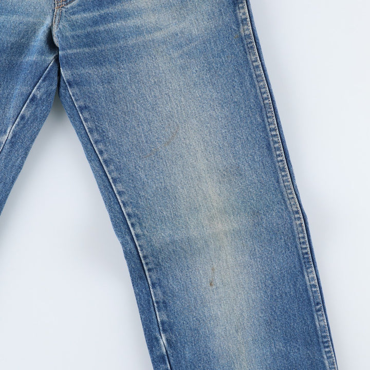 Vintage 1980'S Calvin Klein straight-leg denim pants, made in the USA, women's size L (w29). cotton blue type Vintage Second Hand