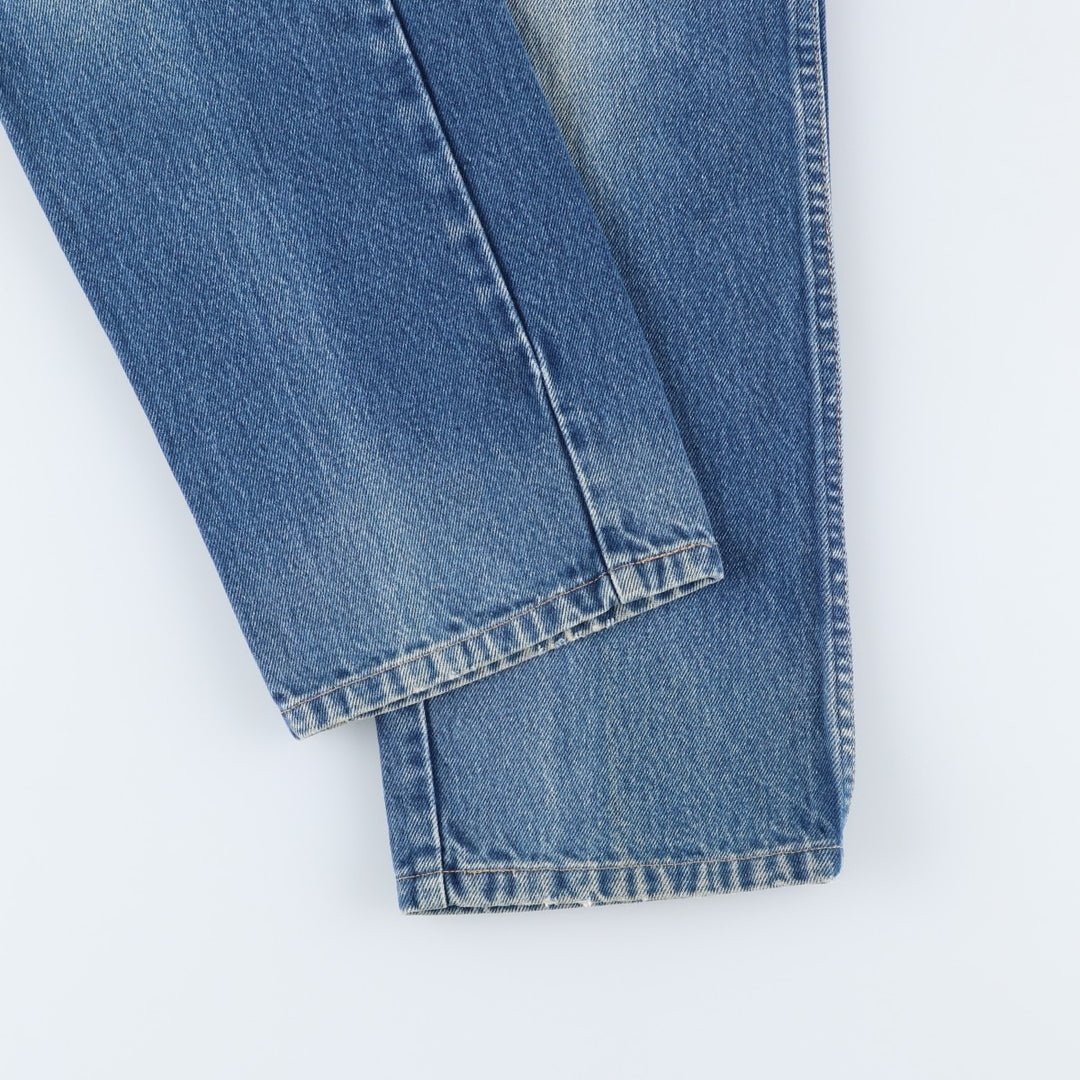 Vintage 1980'S Calvin Klein straight-leg denim pants, made in the USA, women's size L (w29). cotton blue type Vintage Second Hand