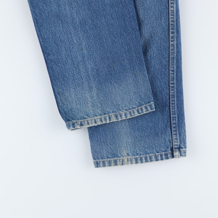 Vintage 1980'S Calvin Klein straight-leg denim pants, made in the USA, women's size L (w29). cotton blue type Vintage Second Hand