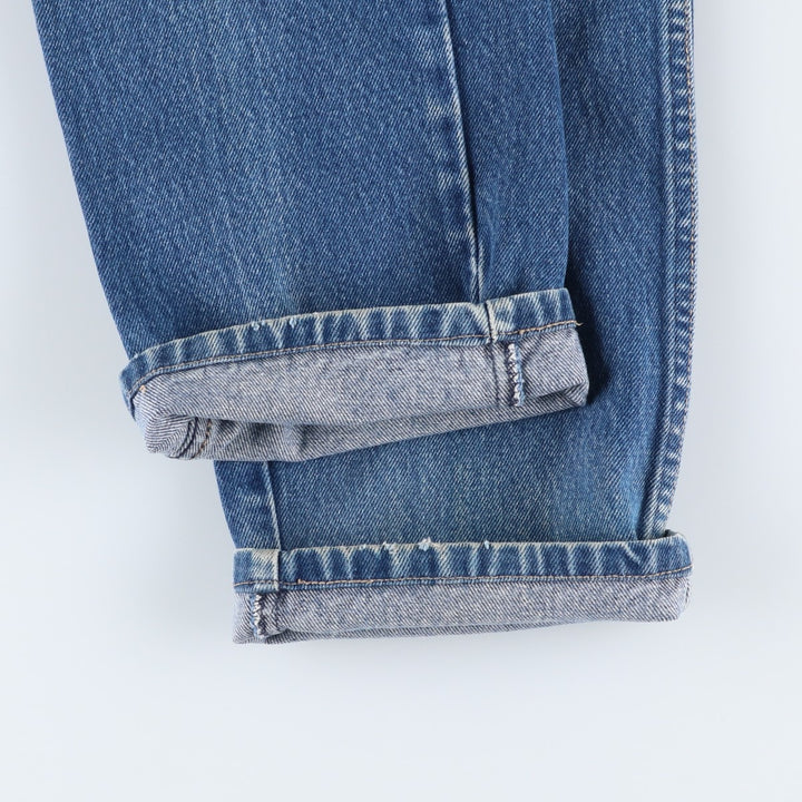 Vintage 1980'S Calvin Klein straight-leg denim pants, made in the USA, women's size L (w29). cotton blue type Vintage Second Hand