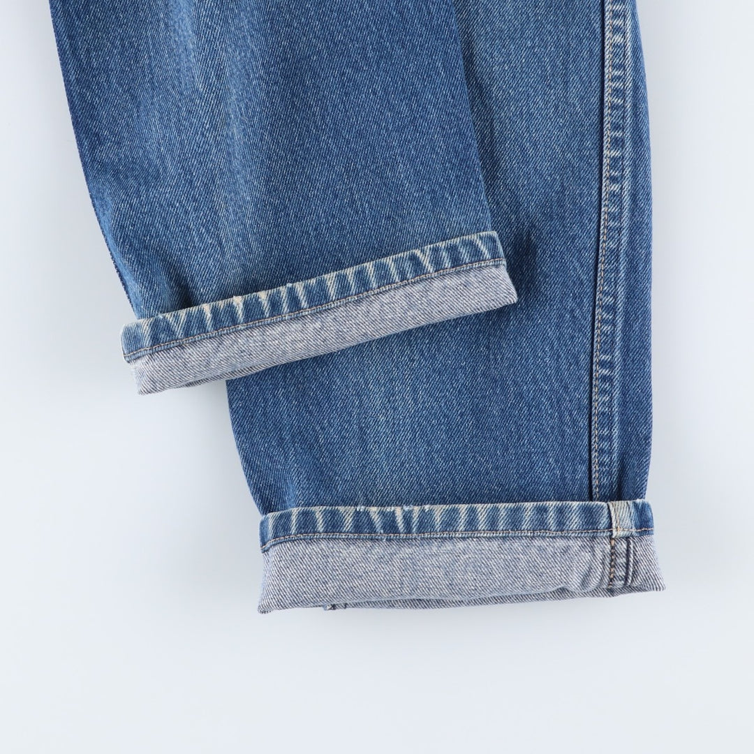 Vintage 1980'S Calvin Klein straight-leg denim pants, made in the USA, women's size L (w29). cotton blue type Vintage Second Hand