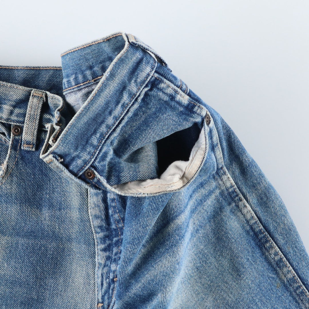 Vintage 1980'S Calvin Klein straight-leg denim pants, made in the USA, women's size L (w29). cotton blue type Vintage Second Hand