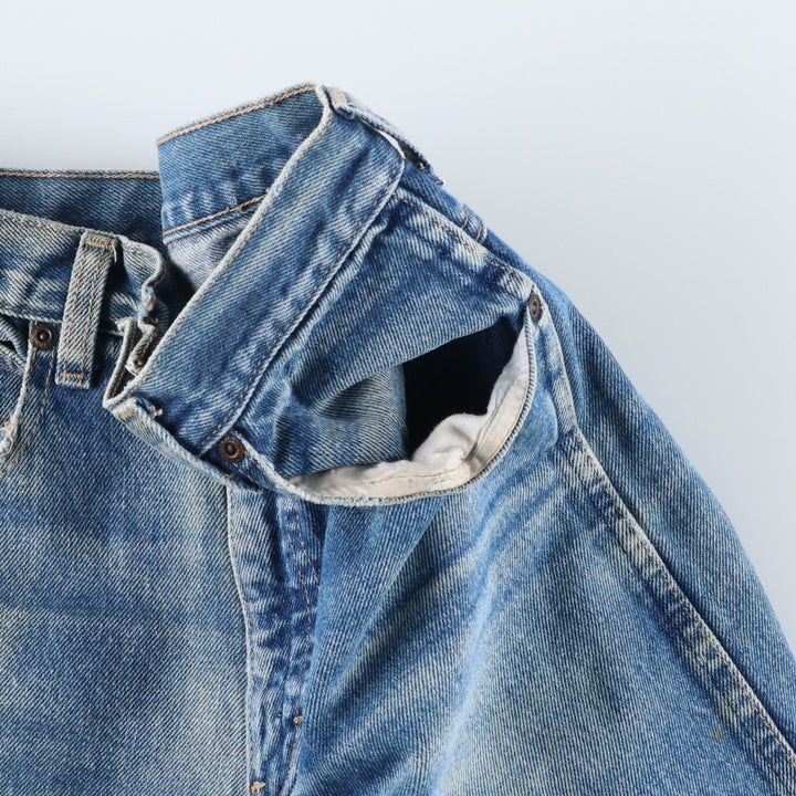 Vintage 1980'S Calvin Klein straight-leg denim pants, made in the USA, women's size L (w29). cotton blue type Vintage Second Hand