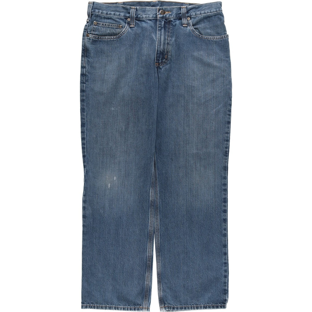 Carhartt Relaxed Fit Tapered Denim Pants for Men, W34 equivalent cotton blue type Vintage Second Hand