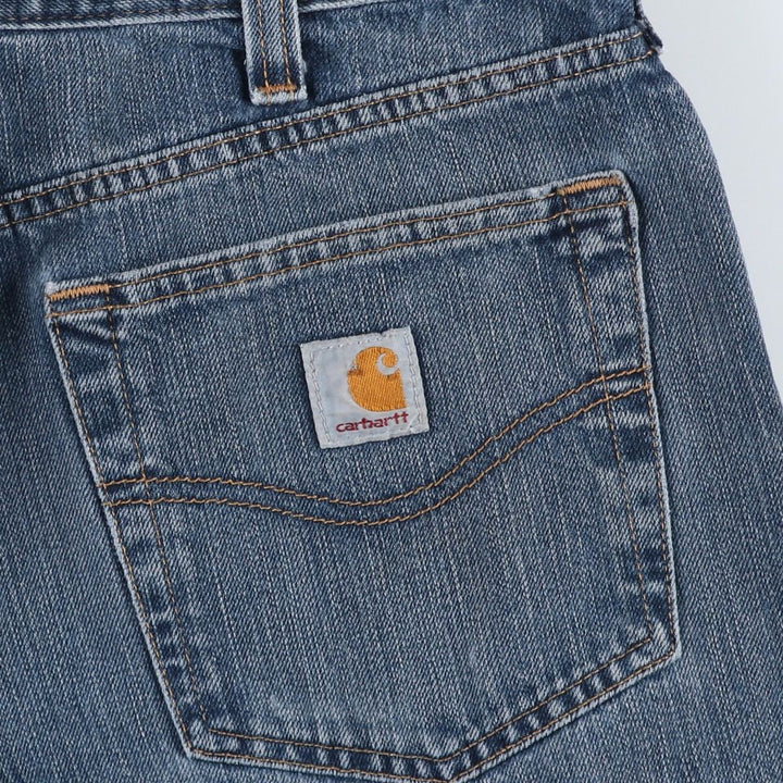 Carhartt Relaxed Fit Tapered Denim Pants for Men, W34 equivalent cotton blue type Vintage Second Hand