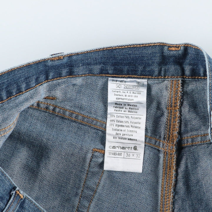 Carhartt Straight Denim Pants for Men, W37 cotton blue type Vintage Second Hand