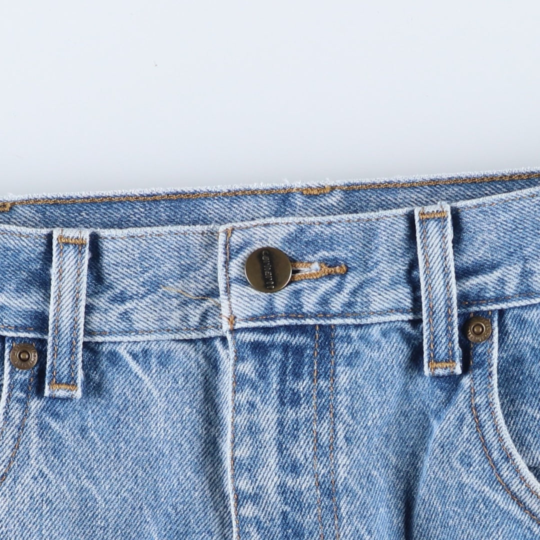 Carhartt Relaxed Fit Tapered Denim Pants for Men, W34 equivalent cotton blue type Vintage Second Hand
