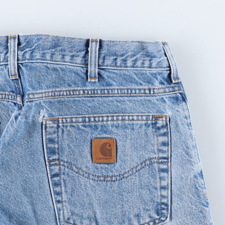 Carhartt Relaxed Fit Tapered Denim Pants for Men, W34 equivalent cotton blue type Vintage Second Hand