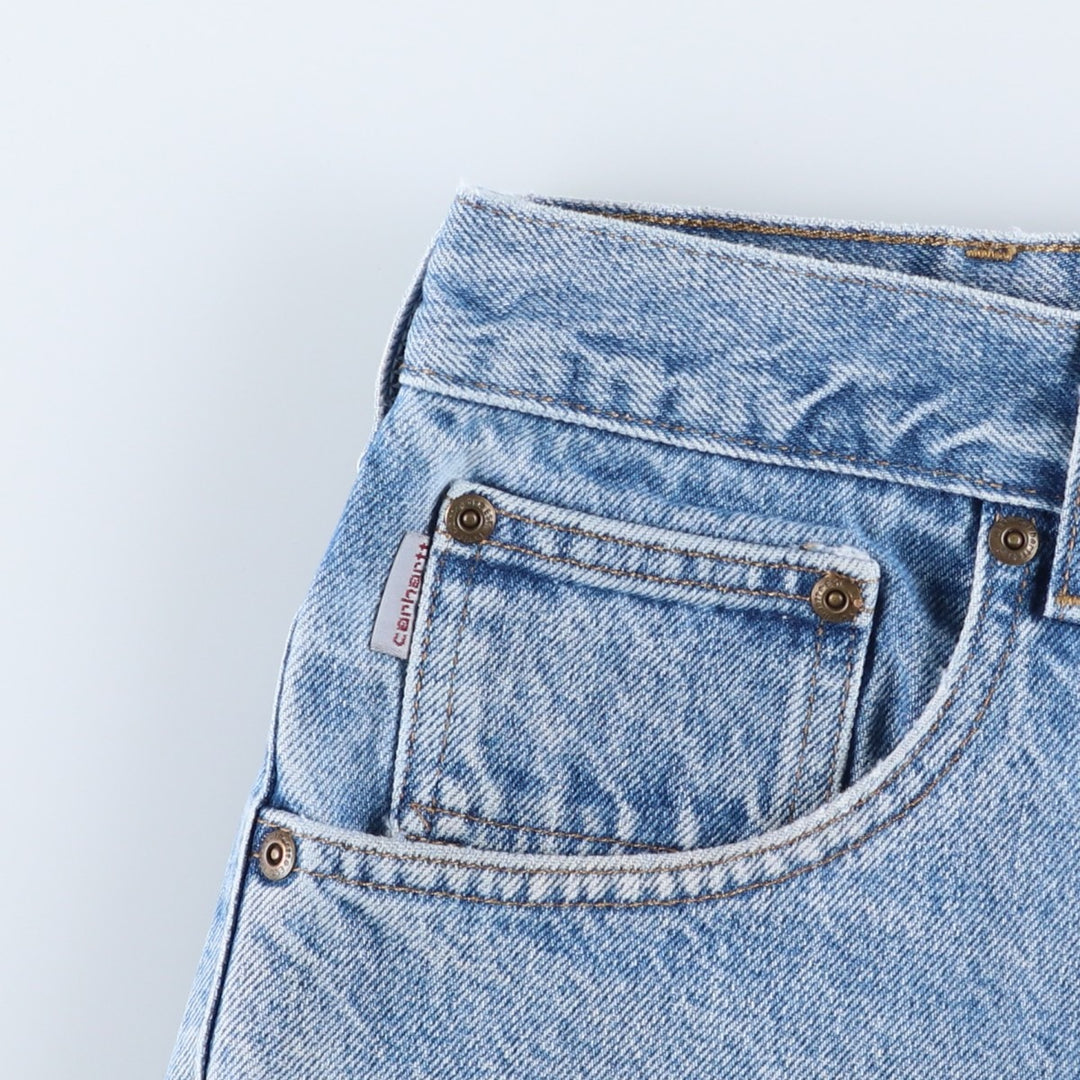 Carhartt Relaxed Fit Tapered Denim Pants for Men, W34 equivalent cotton blue type Vintage Second Hand
