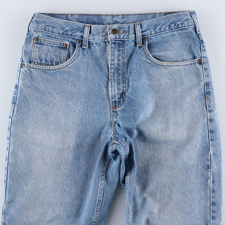 Carhartt Relaxed Fit Tapered Denim Pants for Men, W34 equivalent cotton blue type Vintage Second Hand
