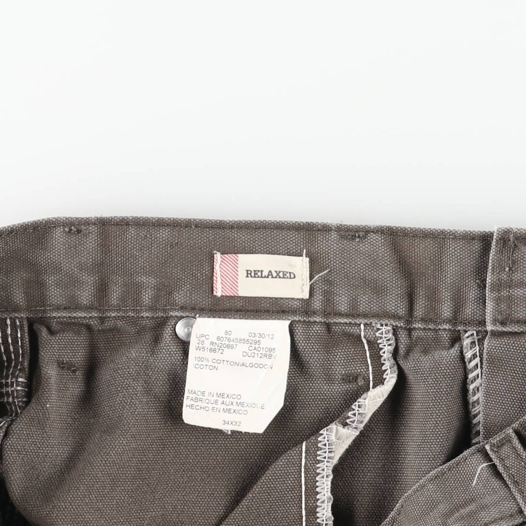 Dickies Relaxed Duck Painter Pants, Men's, Size 36 cotton Khaki type sage green Vintage Second Hand